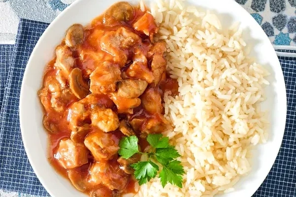 Chicken Chasseur with Long Grain rice