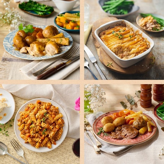 High Protein Ready Meals - Classic Chicken Dinner, Chicken & Bacon Pie, Sweet & Sour Chicken