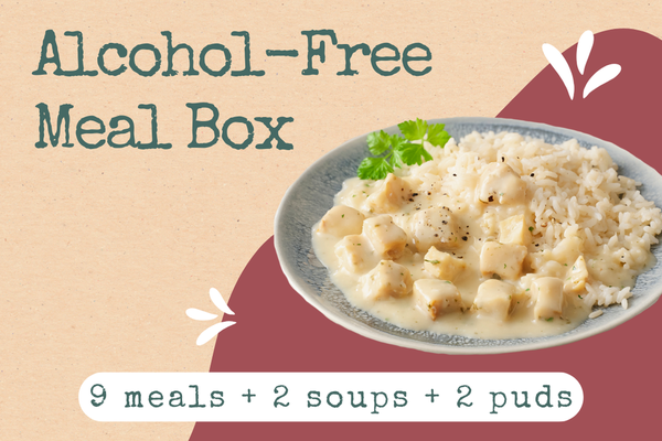 Alcohol Free Ready Meal Selection including cahicken casserole, chicken dinner, sweet and sour chicken and chicken casserole