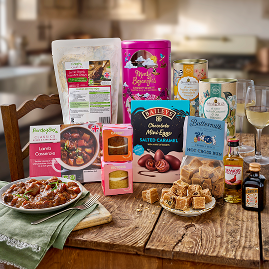 Group Image of products included in spring celebration box