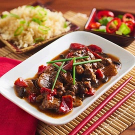 Beef in Black Bean Sauce