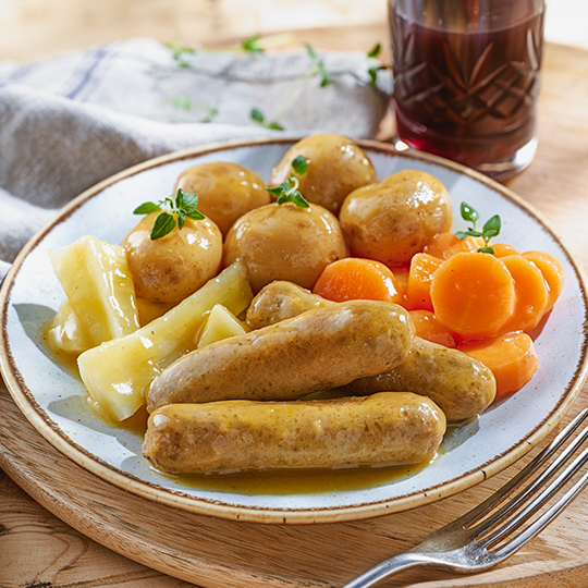 Classic Sausage Dinner Microwave Ready Meal