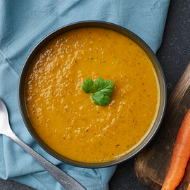 Carrot and Coriander Soup Microwave Meal