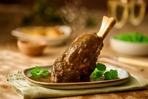 Slow Cooked Lamb Shank in Mint Gravy