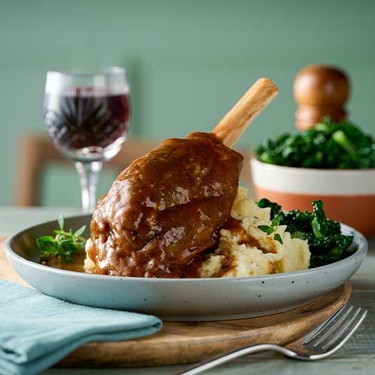 Lamb Shank in a Red Wine Gravy