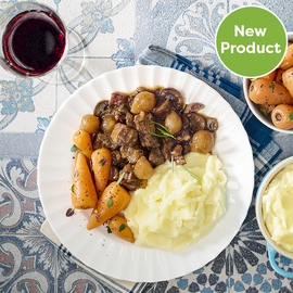 Beef Bourguignon and Mashed Potato