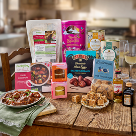 Group Image of products included in spring celebration box