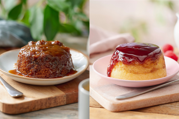 Sticky Toffee & Raspberry Pudding