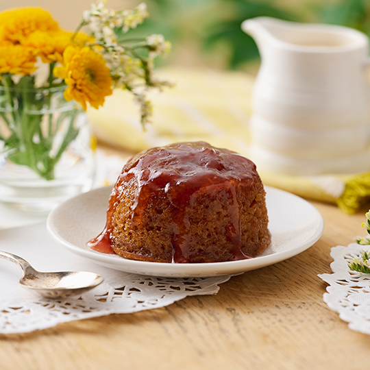 Rhubarb & Ginger Sponge Pudding