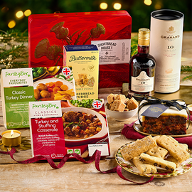A group shot of the products featured in the 'Taste of Tradition' Christmas Collection