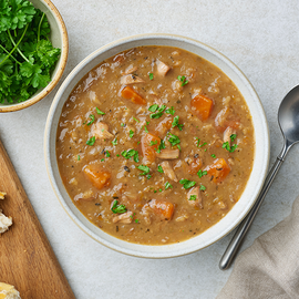 Chunky Chicken and Grain Soup