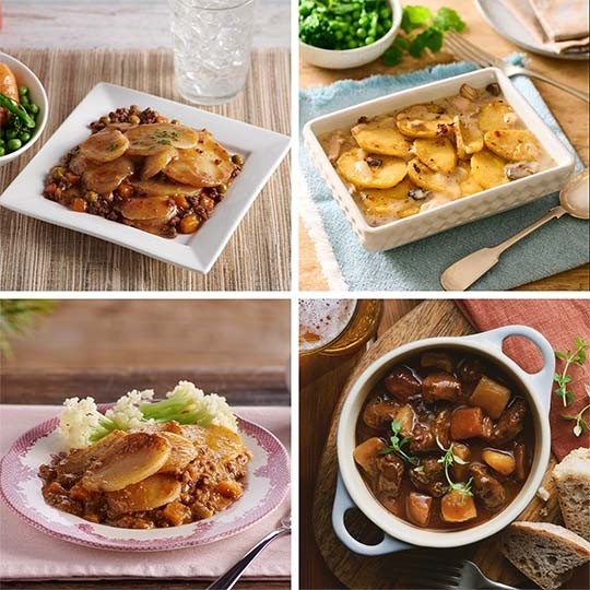 Gluten free meal selection