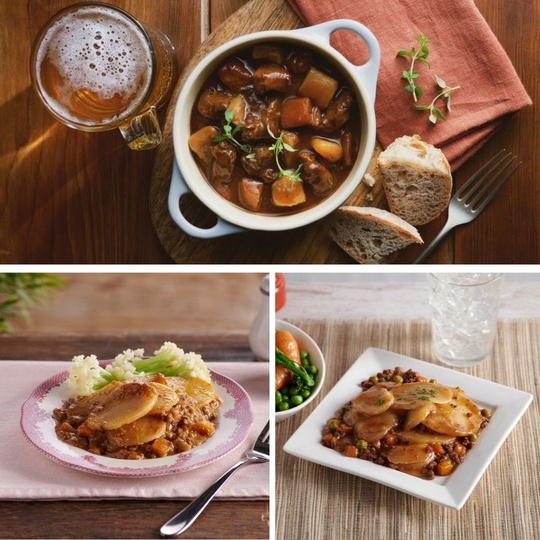 Gluten Free Ready Meals - Lamb Casserole, Minced Lamb Hotpot, Minced Beef Hotpot