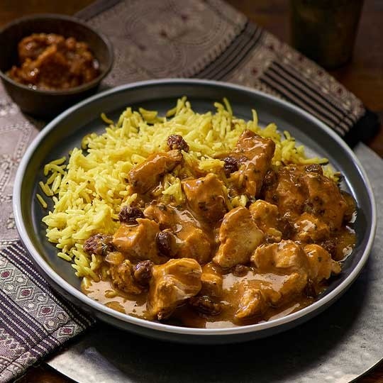 Fruity Chicken Curry with Rice