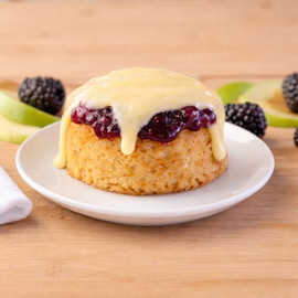 Apple & Blackberry Pudding Ready Made with Custard