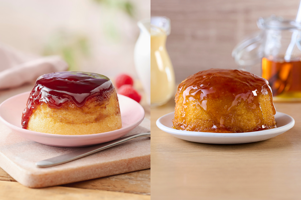 Syrup & Raspberry Pudding