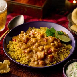 Vegetable Korma with Rice