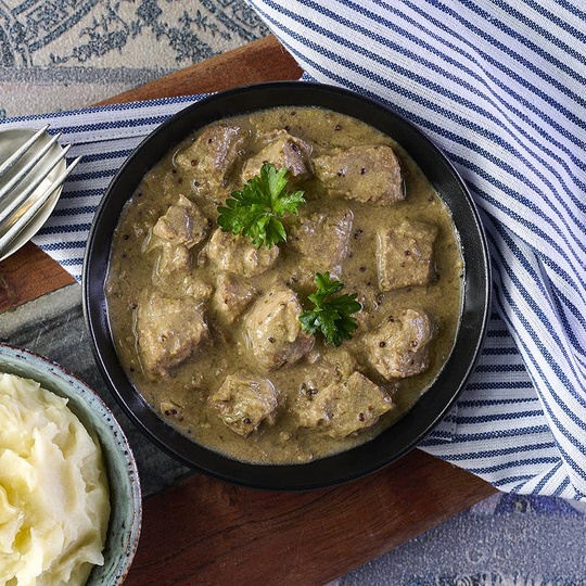 Creamy Leek and Mustard Pork