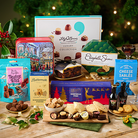 A group shot of the products included in the 'Comfort & Joy" Christmas Selection
