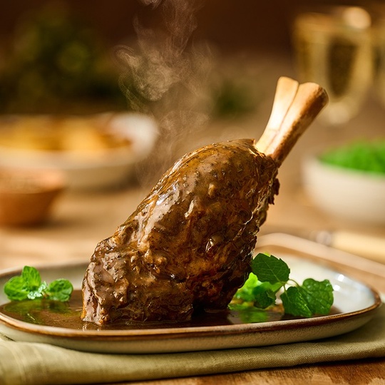 Lamb Shank in Mint Sauce