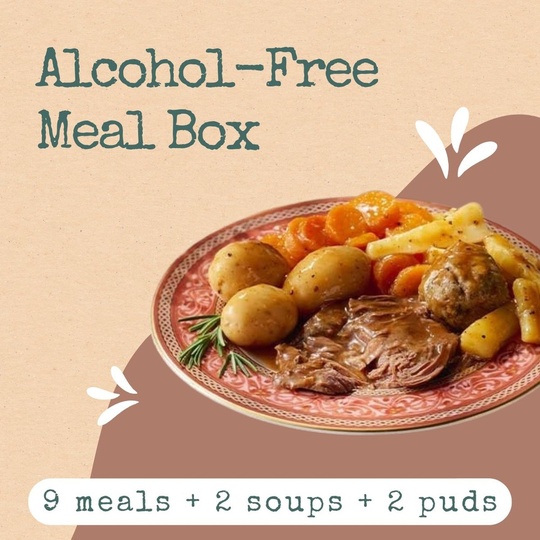 Alcohol Free Ready Meal Selection including cahicken casserole, chicken dinner, sweet and sour chicken and chicken casserole