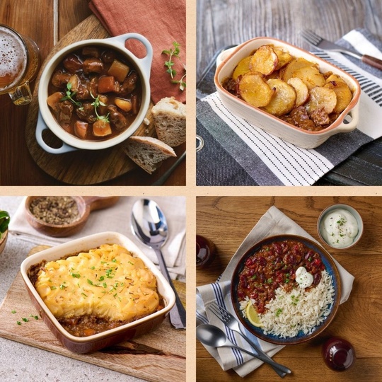 Gluten Free Ready Meals - Hearty Shepherd's Pie, Hearty Cottage Pie, Hearty Steak Hotpot, Chicken & Mushroom Hotpot