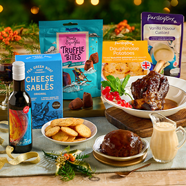Group shot of products contained in the 'Festive Dining Indulgence' Christmas Collection