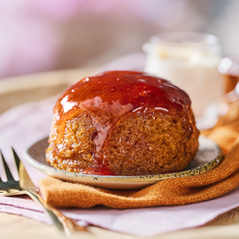 Rhubarb & Ginger Sponge Pudding