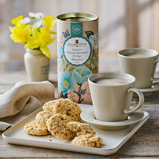 Grandma Wilds all butter salted caramel + oat biscuits