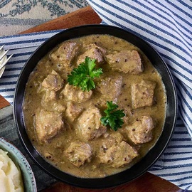 Creamy Leek and Mustard Pork