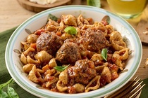 Italian Style Meatballs with Pasta Microwave Ready Meal