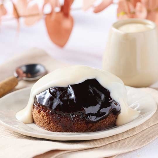 Chocolate Pudding with Custard