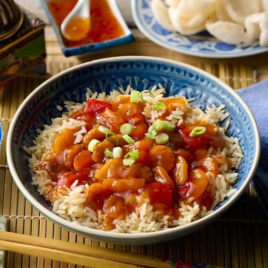 Vegetable Sweet & Sour with Rice