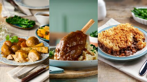 Chicken Dinner, Lamb Shank, Cumberland Pie