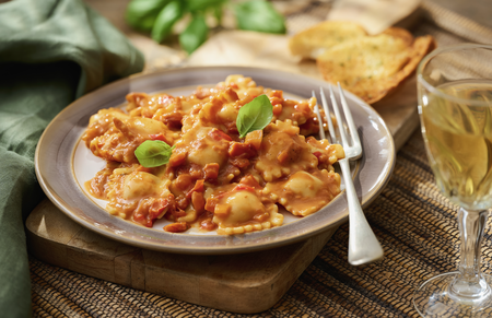 Vegetable and Ricotta Ravioli