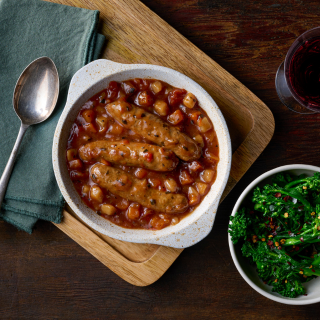 An Image a Classic Turkey Dinner on a table.